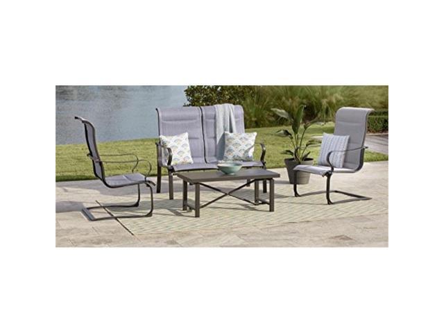 Cosco 88401glge Outdoor Living Smartconnect Padded Motion Patio Chairs Dark Gray Light 2pack Newegg Com