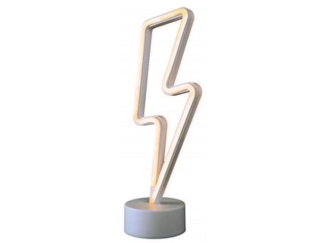 lightning bolt neon table lamp