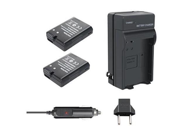 Bonacell 2 Pack Replacement 1500Mah Nikon En-El14 Battery And Charger Kit For Nikon D3100, D3200, D3300, D5100, D5200, D5300, D5500, Df, Coolpix P7000, P7100, P7700, P7800 Dslr Camera (611536459103)