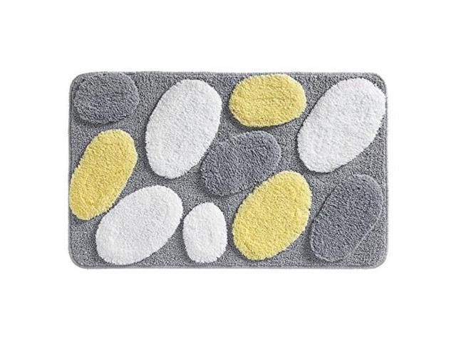 Interdesign Pebblz Microfiber Polyester Bath Mat Nonslip Shower