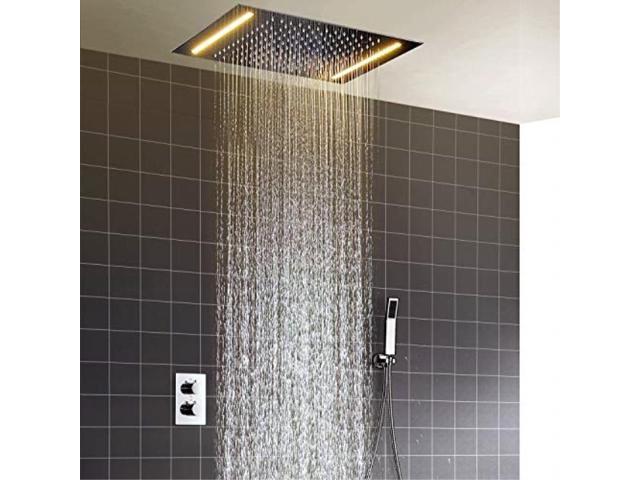 Hm Shower System 20 Inch360 X 500 Mm Led Constant Temperature