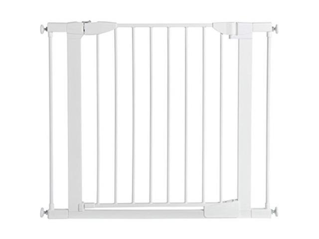 Photo 1 of munchkin auto close pressure mount baby gate for stairs, hallways and doors, metal, white, model mk0006022