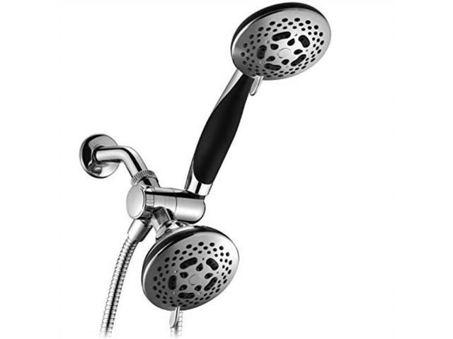 Chrome Handheld Shower Head High Pressure 7-setting Ultra-Luxury HOTEL SPA 4.25 Inch Rain Shower Head Shower Head with Handheld Spray Showerspa 