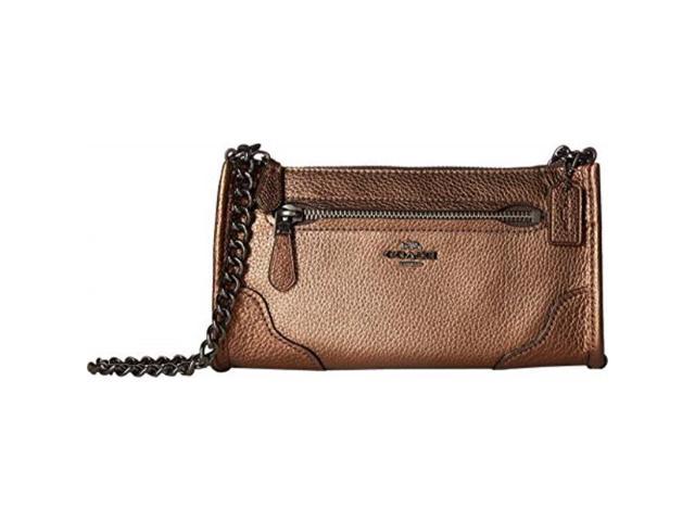 coach grain leather mickie crossbody