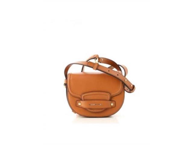 michael kors cary small leather saddle bag