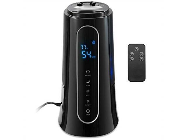 Vava Cool Mist Humidifiers For Bedroom Large Room Ultrasonic Humidifier Customized Humidity Remote Spacesaving 1436 Hours 3 Mist Level Sleep