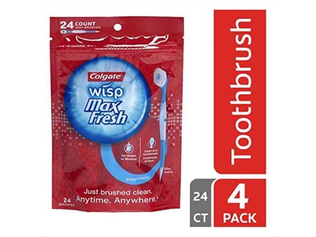 colgate wisp disposable toothbrush