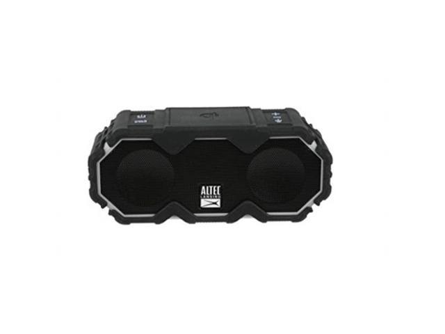 Photo 1 of altec lansing mini lifejacket jolt bluetooth speaker with qi, up to 16 hours of battery life, waterproof portable speaker, voice assistant, black