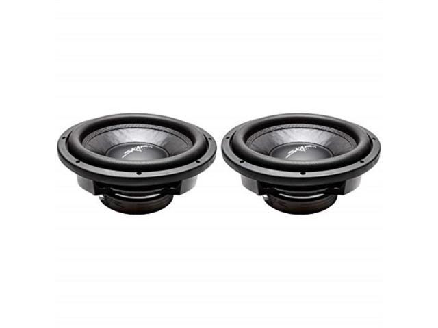 2 skar audio vd12 d4 12" 800w max power dual 4 ohm shallow mount subwoofers, pair of 2