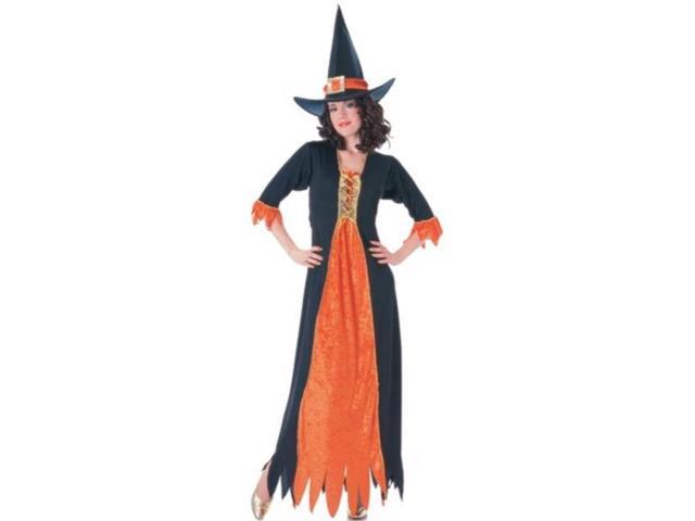 Photo 1 of rubie's adult gothic witch costume black/orange