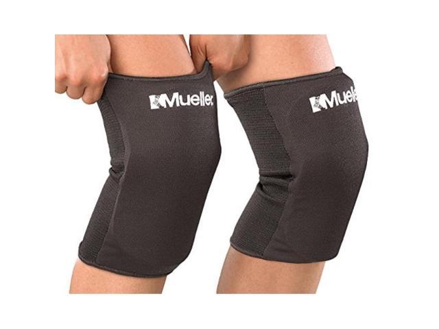 mueller multisport knee pads, 1 pair, black, one size fits most