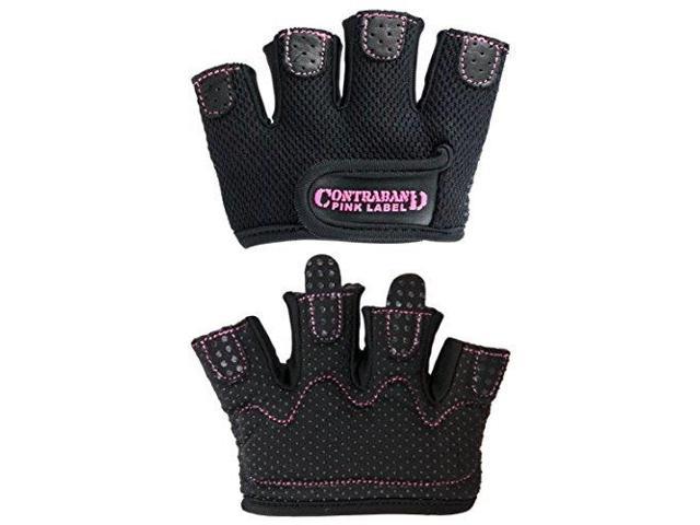 Contraband Black Label 5150 Pro Leather Weight Lifting Gloves
