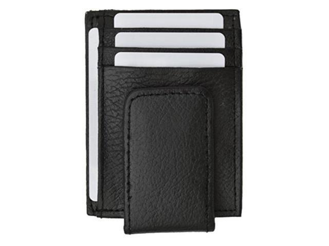 Viosi Genuine Kingston Leather Brown Front Pocket Money Clip Made with Powerf...