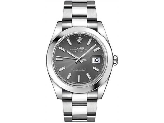 rolex datejust 41 dark rhodium dial