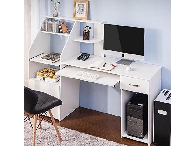 Harper Bright Designs Computer Desk With Cabinethome Office Harper Bright Designs Computer Desk