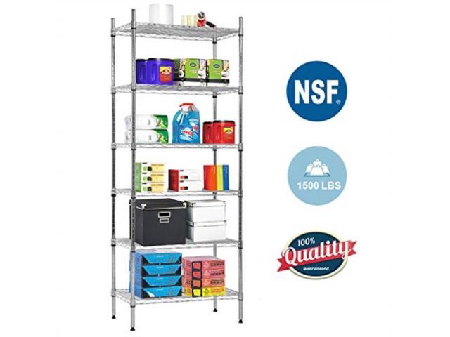 Nsf Wire Shelf Organizer 6, Nsf Commercial Grade Shelving 6 Tier