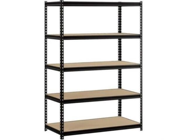 Hardware /& Outdoor Heavy Duty Garage Shelf Steel Metal Storage 5 Level Adjustable Shelves Unit 72 H x 48 W x 24 Deep