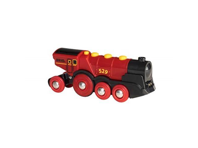 BRIO World 33592 Mighty Red Action Locomotive | Battery Operated Toy Train  with Light and Sound Effects for Kids Age 3 and Up