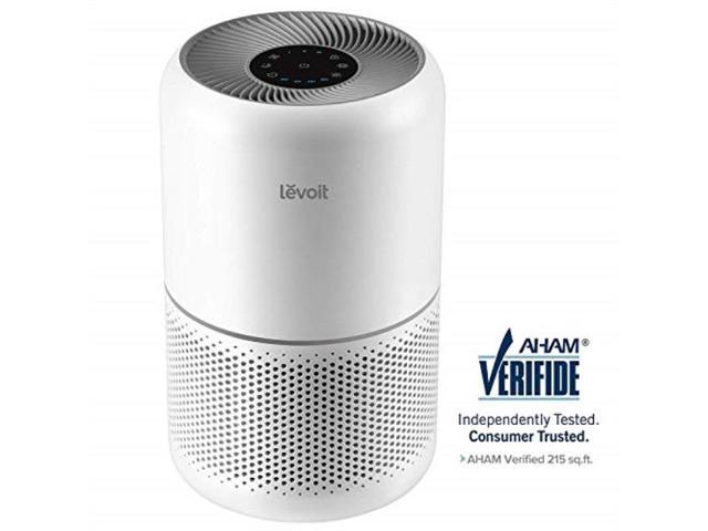 Photo 1 of levoit air purifier for home allergies and pets hair smokers in bedroom, true hepa filter, 24db filtration system cleaner odor eliminators, remove 99.97% smoke dust mold pollen for large room,core 300