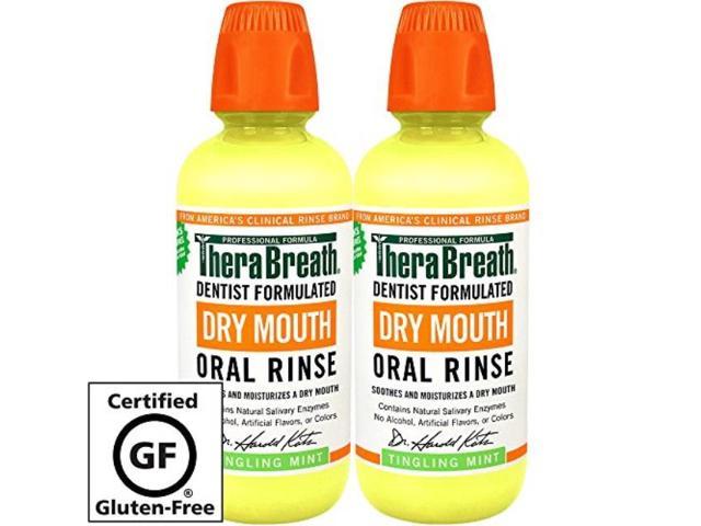 Photo 1 of *** NONREFUNABLE****** FACTORY SEALED***therabreath dry mouth oral rinse, 16 oz bottle pack of 2