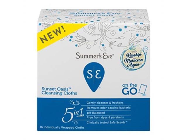Photo 1 of 2CT - summer's eve summer's eve sunset oasis cleansing cloth 16ea, 16count