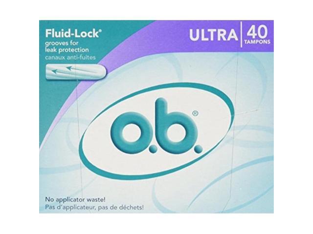 o.b. ultra tampons, 40 count pack of 2 - Newegg.com
