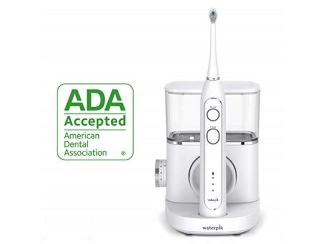 waterpik electric toothbrush & water flosser combo in one sonic fusion  professional flossing toothbrush, sf 02 white - Newegg.com