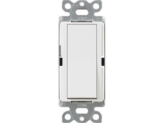 lutron ca1psnlwh diva 15amp single pole switch with locator light, white