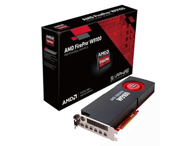 sapphire amd firepro w9100 16gb gddr5 6 mini displayport eyefinity 6 edition/stereo 3pin din pciexpress graphics card graphics cards 100505725