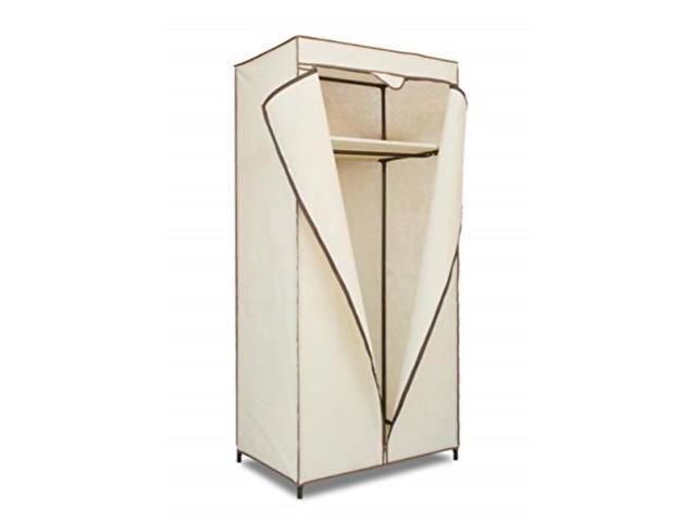 Topline Portable Freestanding Covered Closet Garment Wardrobe