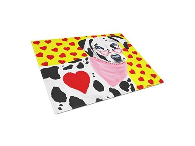 Carolines Treasures MH1056LCB Pomeranian Head Glass Cutting Board Multicolor Large
