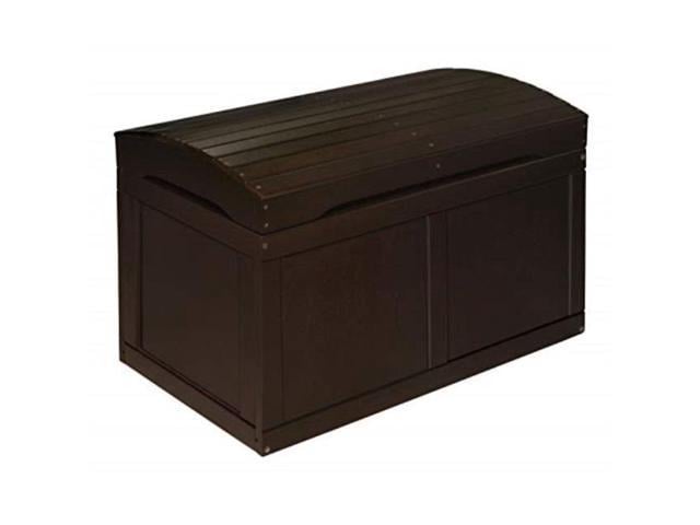 hardwood safety hinge barrel top toy storage chest