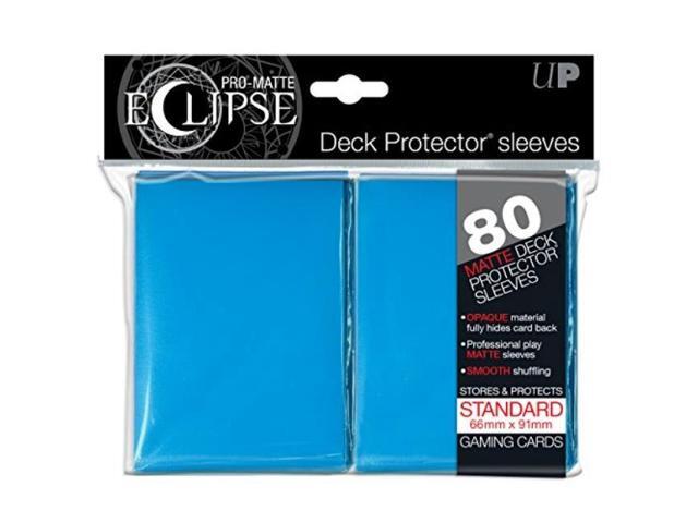 ultra pro matte eclipse standard sleeveslight blue 80 count pack 85252