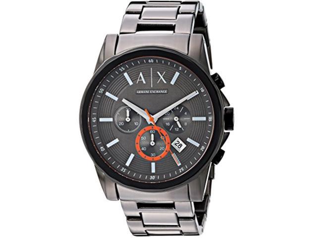 armani exchange men's stainless steel chronograph watch