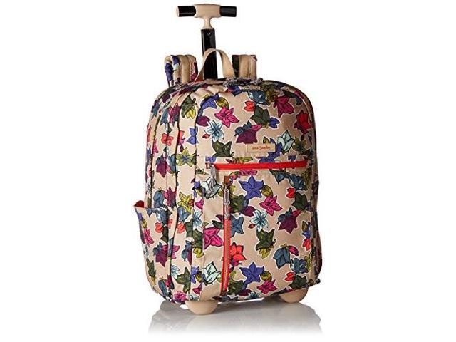 vera bradley lighten up rolling backpack