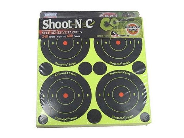 Birchwood Casey 34615 Shoot-n-c Self-adhesive Silhouette Target 5pk for sale online