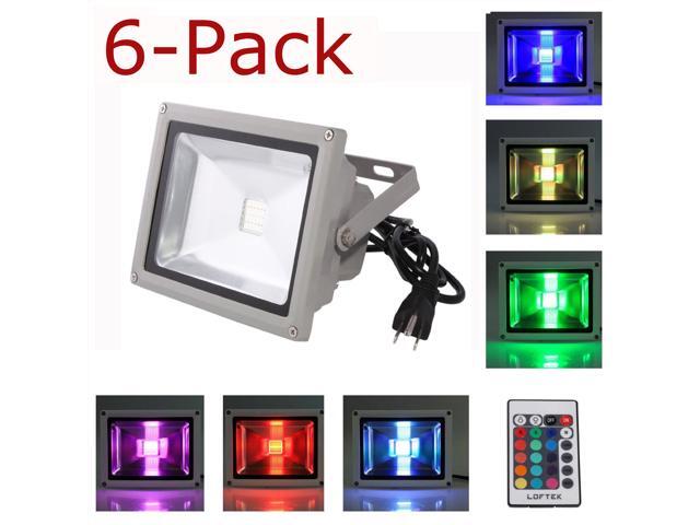 6 Pack 50w Waterproof Outdoor Security Led Flood Light Spotlight 6 Pack 50w Waterproof Outdoor Security Led Flood Light Spotlight High Powered Rgb Color Change