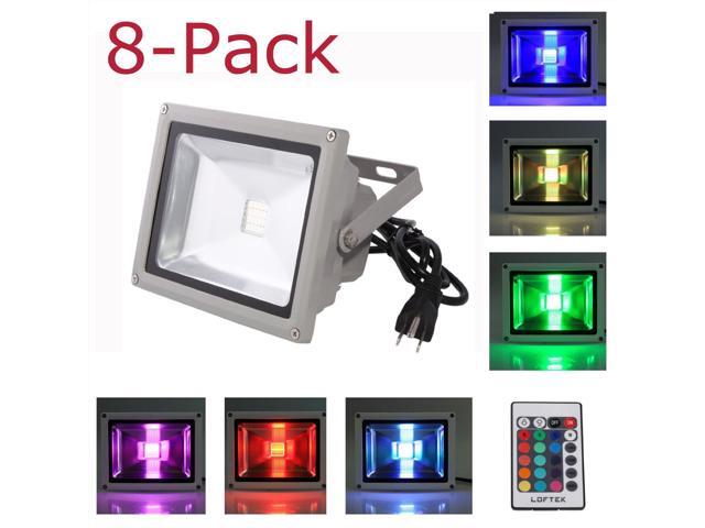8 Pack 50w Waterproof Outdoor Security Led Flood Light Spotlight 8 Pack 50w Waterproof Outdoor Security Led Flood Light Spotlight High Powered Rgb Color Change
