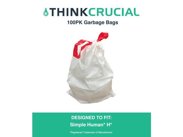 100pk Durable Garbage Bags Fit Simple Human H 30 35l 8 9 Gallon 100pk Durable Garbage Bags Fit Simple Human H 30 35l 8 9