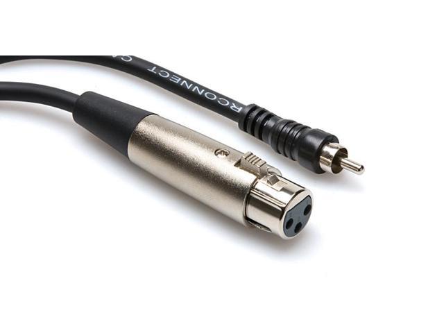 10 Ft Single Standard XLR (F) to RCA (M) RCA to XLR Cable