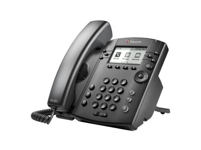 Polycom Vvx 311 2200 48350 001 6 Line Desktop Phone Newegg Com