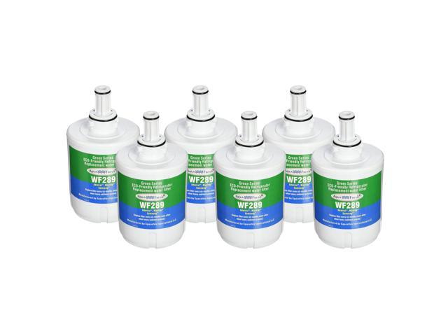 6 Pack Refresh Replacement Water Filter Fits Samsung RF267AEPN Refrigerators
