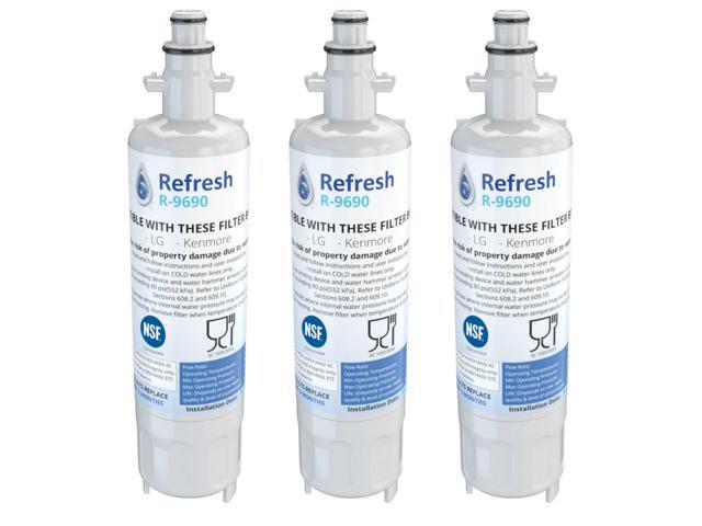 Replacement For LG LMXS27626D Refrigerator Water Filter by Refresh