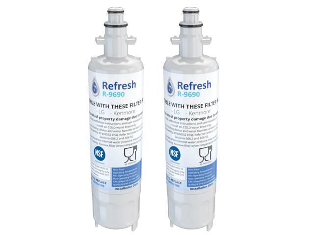 Replacement For LG LFXC24726S Refrigerator Water Filter by Refresh 