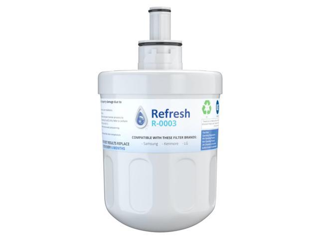 Replacement Water Filter Compatible with Samsung RS267LBSH Refrigerator Water Filter - by Refresh