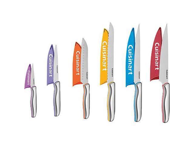 Cuisinart 12 Piece Stainless Steel Color Band Knife Set With Blade 