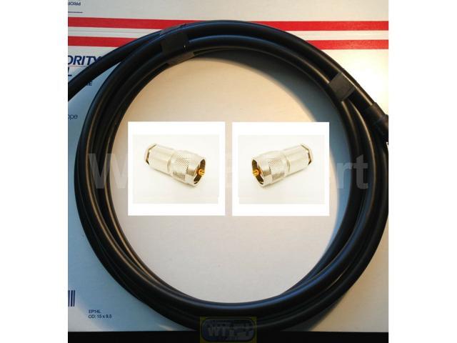 50 FEET RFC600 Antenna Jumper Patch Coax Cable PL-259 Connectors CB HAM RF GPS
