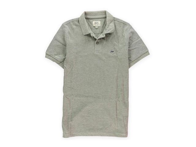 Ecko Unltd Mens Wallburner Solid Color Rugby Polo Shirt Greyheath Xs