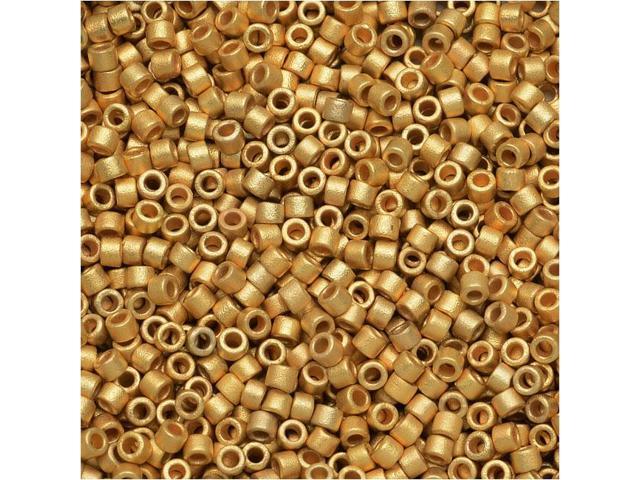 Metallic Matte Bright Yellow 24kt Gold Db331 Delica Myiuki 11//0 Seed Bead...