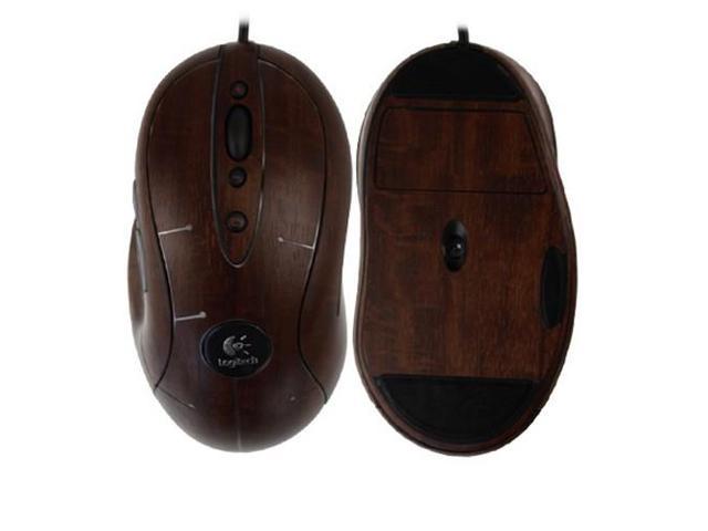 Skinomi Gaming Mouse  Skin Dark Wood Full Body Cover for Logitech MX518 